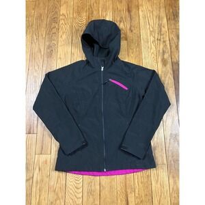 Free‎ Tech Women¿s Black Pink Zip Hooded Jacket Size S CH 4-6